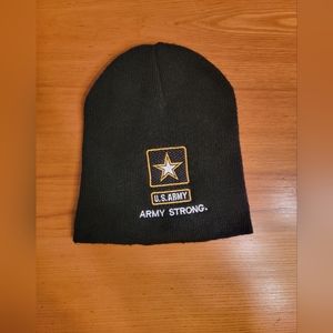 NWOT U.S. ARMY - ARMY STRONG Black Winter Stocking Hat
